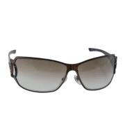 Gucci Vintage Pre-owned Plast solglasgon Brown, Dam