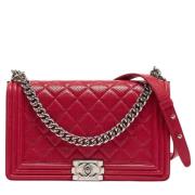 Chanel Vintage Pre-owned Laeder chanel-vskor Red, Dam