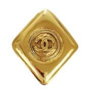 Chanel Vintage Pre-owned Metall chanel-smycken Yellow, Dam