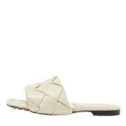 Bottega Veneta Vintage Pre-owned Laeder lgskor White, Dam