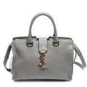 Yves Saint Laurent Vintage Pre-owned Laeder handvskor Gray, Dam