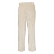 Momoni Cropped Corduroy Byxor Rak Ben White, Dam