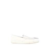 Miu Miu Pre-owned Pre-owned Laeder sneakers White, Dam