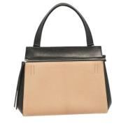 Celine Vintage Pre-owned Laeder handvskor Beige, Dam