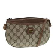 Gucci Vintage Pre-owned Canvas axelremsvskor Beige, Dam