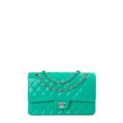 Chanel Vintage Pre-owned Laeder chanel-vskor Green, Dam