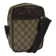 Gucci Vintage Pre-owned Canvas axelremsvskor Beige, Dam