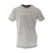 Diesel Grafiskt Tryck Herr T-shirt Bomull Gray, Herr