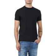 Dsquared2 Herr Rund Hals T-shirt Black, Herr