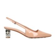 Givenchy Beige Slingback Pumps Elegant Chic Style Beige, Dam