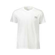 Guess Bomull T-shirt med tryckt logotyp White, Herr