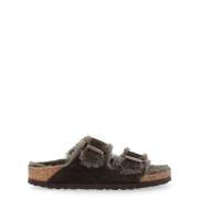 Birkenstock Shearling Mocca Sandaler Brown, Dam