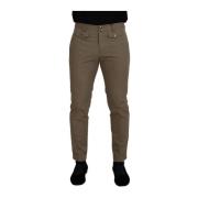 Dolce & Gabbana Lyxiga Brun Chino Byxor Tillverkade i Italien Green, H...