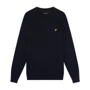 Lyle & Scott Vår/Sommar Herrstickat Kn821V Blue, Herr