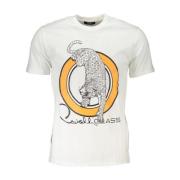 Cavalli Class Leopardmönstrad T-shirt för män White, Herr