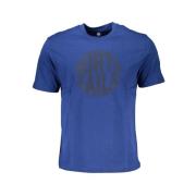 North Sails Blå Bomull Logo Print T-shirt Blue, Herr