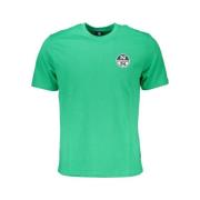 North Sails Grön Bomull Logo Print T-shirt Green, Herr