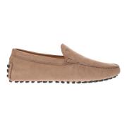 Tod's Grå Loafers Stiliga Mocassino Skor Beige, Herr