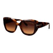 Tom Ford Stiliga solglasögon Ft1192 Brown, Dam