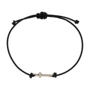 AllSaints Läderarmband Black, Herr