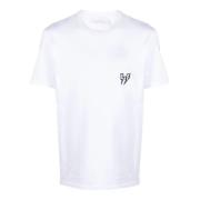 Neil Barrett Vit Thunderbolt Jersey T-shirt White, Herr