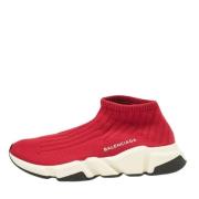 Balenciaga Vintage Pre-owned Tyg sneakers Red, Dam