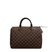 Louis Vuitton Vintage Pre-owned Canvas handvskor Brown, Dam