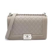 Chanel Vintage Pre-owned Laeder chanel-vskor Beige, Dam