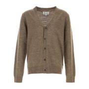 Maison Margiela Stilren Mud Ull Cardigan Brown, Herr