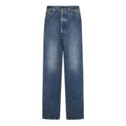 Maison Margiela Blå Straight Leg Jeans Aw24 Blue, Herr