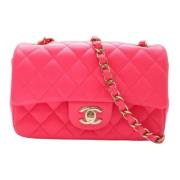 Chanel Vintage Pre-owned Laeder chanel-vskor Pink, Dam