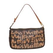 Louis Vuitton Vintage Pre-owned Canvas kuvertvskor Brown, Dam