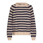 Lollys Laundry Mysig Jumper med Puffärm Blue, Dam