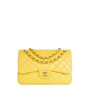 Chanel Vintage Pre-owned Laeder chanel-vskor Yellow, Dam