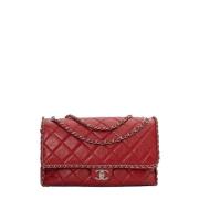 Chanel Vintage Pre-owned Laeder chanel-vskor Red, Dam