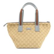 Gucci Vintage Pre-owned Canvas gucci-vskor Beige, Dam