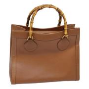 Gucci Vintage Pre-owned Laeder handvskor Brown, Dam