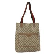 Gucci Vintage Pre-owned Canvas totevskor Beige, Dam