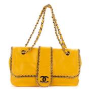 Chanel Vintage Pre-owned Laeder chanel-vskor Yellow, Dam