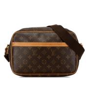 Louis Vuitton Vintage Pre-owned Canvas crossbodyvskor Brown, Dam