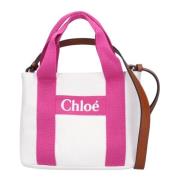 Chloé Vit barnväska med fuchsia detaljer White, Dam