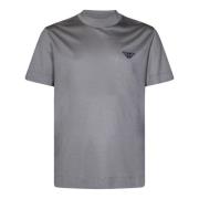 Emporio Armani Grå T-shirts och Polos med Flocked Eagle Logo Gray, Her...