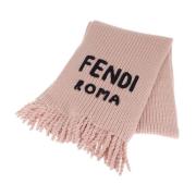 Fendi Logo Halsduk Pink, Dam