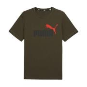 Puma Kortärmad T-shirt för män Green, Herr