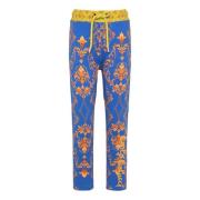 Carlo Colucci Dam Sweatpants med Barockmönster Multicolor, Dam