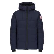 Canada Goose Blå quiltad dunjacka med huva Blue, Herr