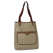 Gucci Vintage Pre-owned Canvas totevskor Beige, Dam