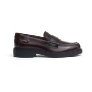 Tod's Bordeaux Loafer Skor Aw24 Brown, Dam