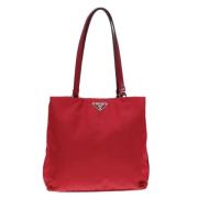 Prada Vintage Pre-owned Tyg prada-vskor Red, Dam