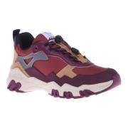 Baldinini Trainers in burgundy eco-leather Multicolor, Dam